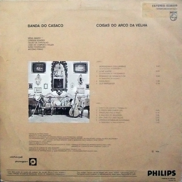 Banda Do Casaco - Coisas Do Arco Da Velha | Philips (6330 019) - 2