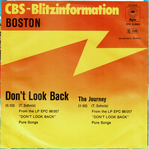 Boston - Don't Look Back | Epic (EPC 6653) - 2