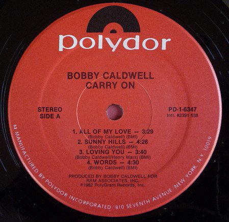 Bobby Caldwell - Carry On | Polydor (PD-1-6347) - 2 Bobby Caldwell - Carry On | Polydor (PD-1-6347) - 2