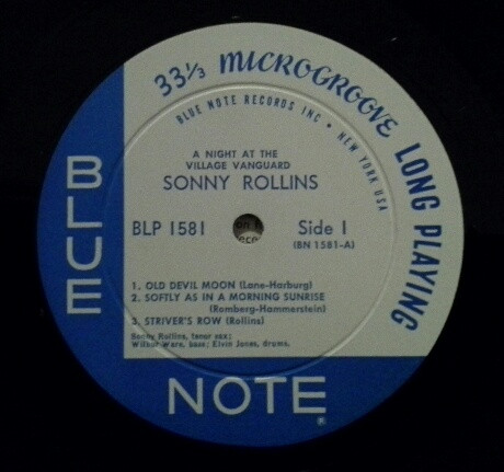Sonny Rollins - A Night At The "Village Vanguard" | Blue Note (BLP 1581) - 3 Sonny Rollins - A Night At The "Village Vanguard" | Blue Note (BLP 1581) - 3