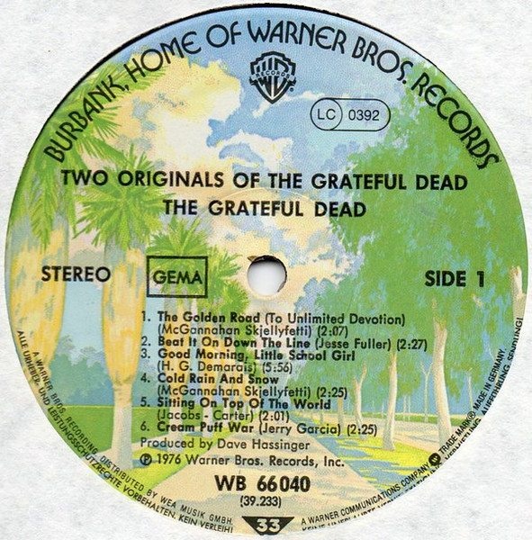 The Grateful Dead - 2 Originals Of The Grateful Dead | Warner Bros. Records (WB 66 040) - 4 The Grateful Dead - 2 Originals Of The Grateful Dead | Warner Bros. Records (WB 66 040) - 4