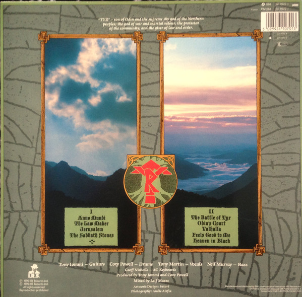 Black Sabbath - Tyr | I.R.S. Records (1C 064-24 1070 1) - 3