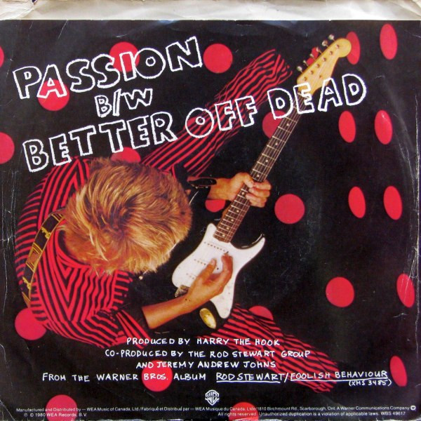 Rod Stewart - Passion (7") [Vinyl] | Warner Bros. Records (WBS 49617) - 2