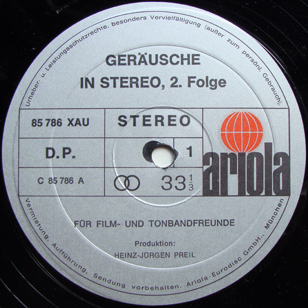 No Artist - Geräusche In Stereo 2. Folge | Ariola (85 786 XAU) - 3