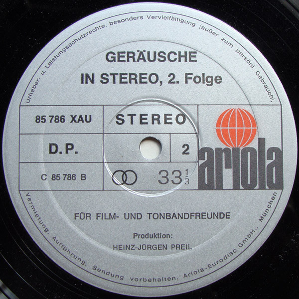 No Artist - Geräusche In Stereo 2. Folge | Ariola (85 786 XAU) - 4