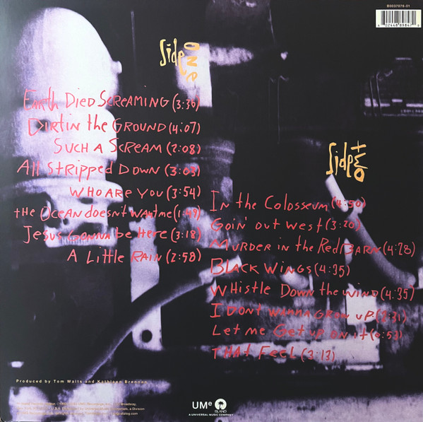 Tom Waits - Bone Machine [Vinyl] | Island Records (B0037076-01) - 2