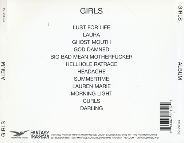Girls - Album CD | True Panther Sounds (TRUE-010-2) - 2