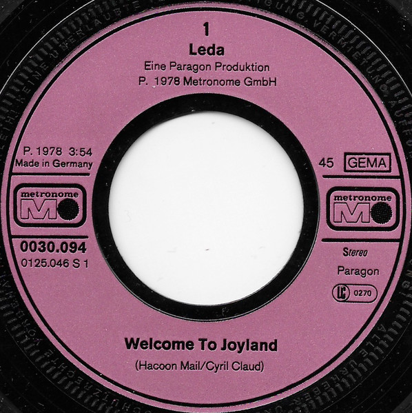 Leda - Welcome To Joyland / Space Ride | Metronome (0030.094) - 3