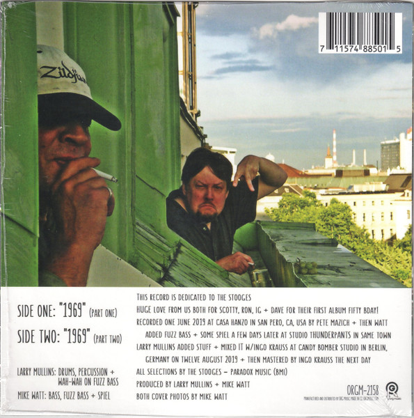 Larry Mullins + Mike Watt - "1969" (Parts One + Two) | ORG Music (ORGM-2158) - 2 Larry Mullins + Mike Watt - "1969" (Parts One + Two) | ORG Music (ORGM-2158) - 2