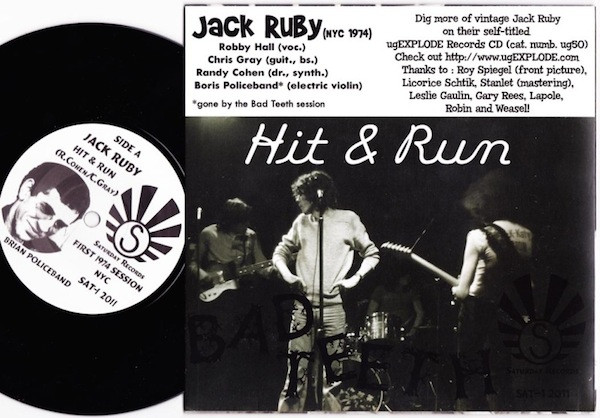 Jack Ruby - Hit & Run | Saturday Records (SAT-1) - 4
