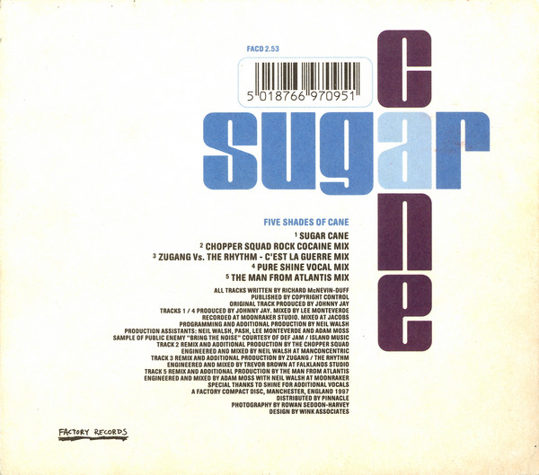 The Space Monkeys - Sugar Cane | Factory Records Limited (FACD 2.53) - 3