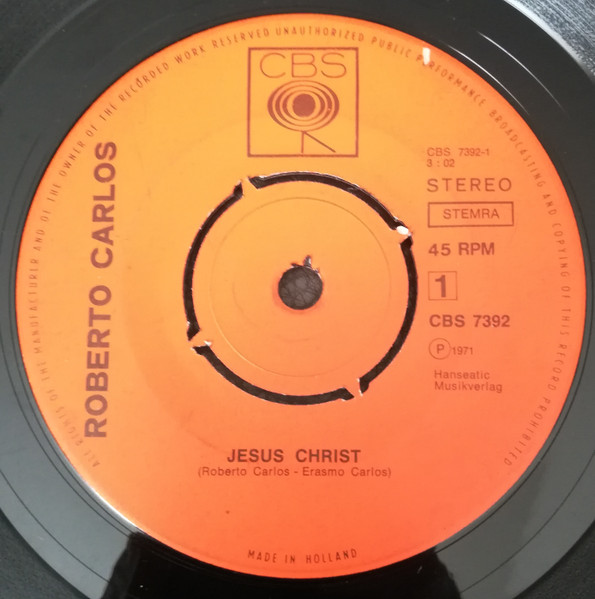 Roberto Carlos - Jesus Christ / Anna | CBS (7392) - 2