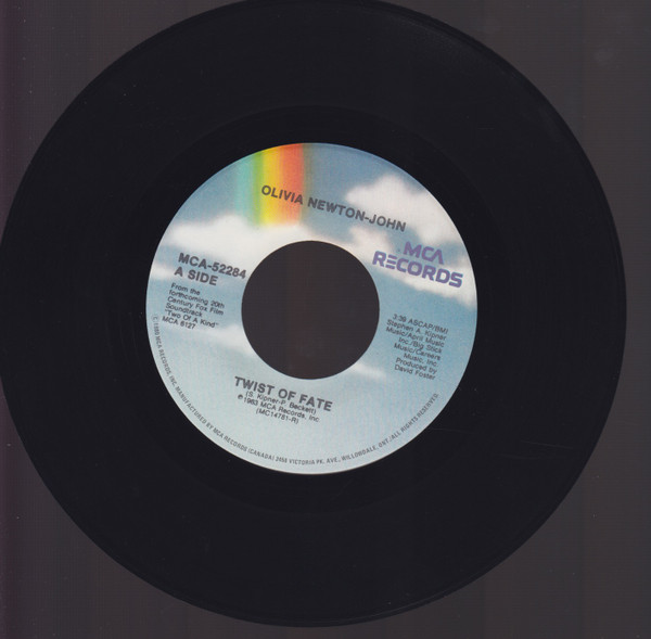 Olivia Newton-John - Twist Of Fate / Take A Chance (7") [Vinyl] | MCA Records (MCA-52284) - 3