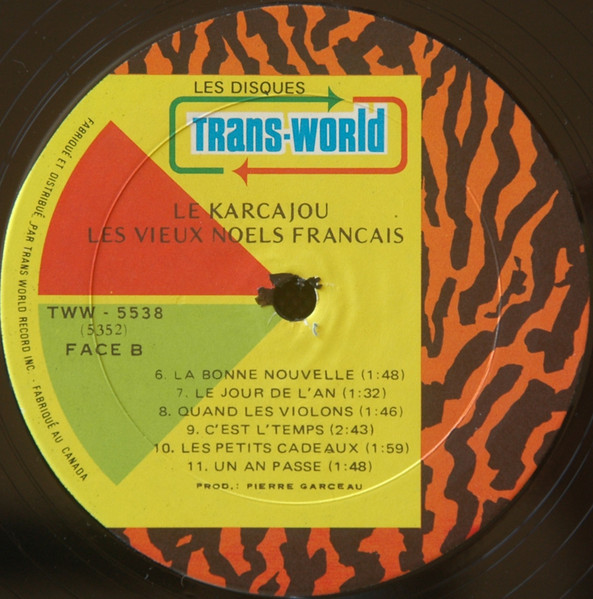 Le Karcajou - Les Vieux Noëls Français | Trans-World (TWW-5538) - main