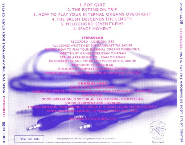 Charles Long & Stereolab - Music For The Amorphous Body Study Center | Duophonic Ultra High Frequency Disks (D-UHF-CD08) - 2