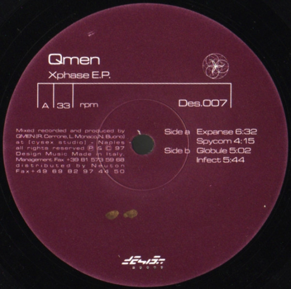 Qmen - Xphase E.P. | Design Music (Des.007) - main