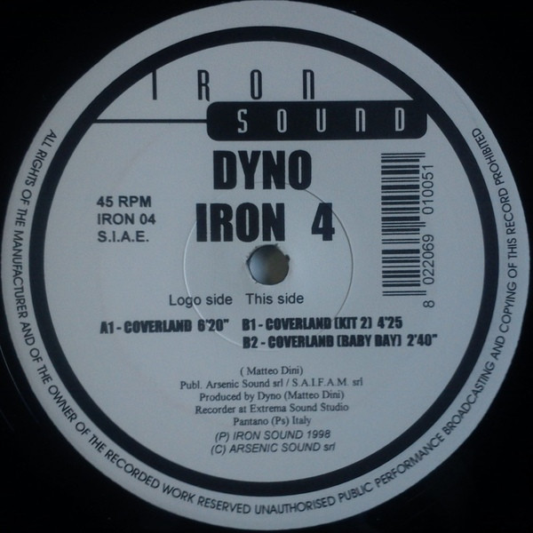 Dyno - Iron 4 EP | Iron Sound (IRON 04) - main Dyno - Iron 4 EP | Iron Sound (IRON 04) - main