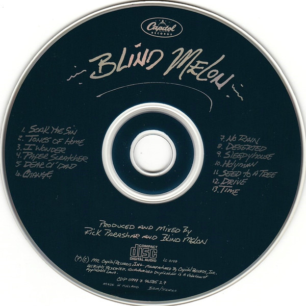 Blind Melon - Blind Melon | Capitol Records (CDP 0777 7 96585 2 7) - 3