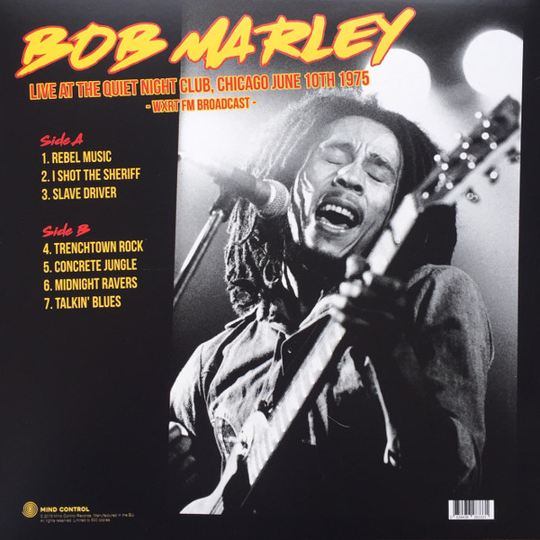 Bob Marley - Live At The Quiet Night Club, Chicago June 10th 1975 -WXRT FM Broadcast- | Mind Control (MIND714) - 2 Bob Marley - Live At The Quiet Night Club, Chicago June 10th 1975 -WXRT FM Broadcast- | Mind Control (MIND714) - 2