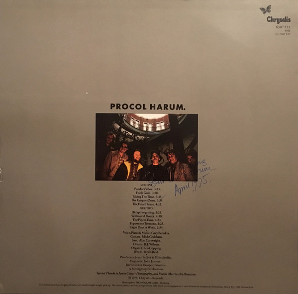 Procol Harum - Procol's Ninth | Chrysalis (6307 555) - 2 Procol Harum - Procol's Ninth | Chrysalis (6307 555) - 2
