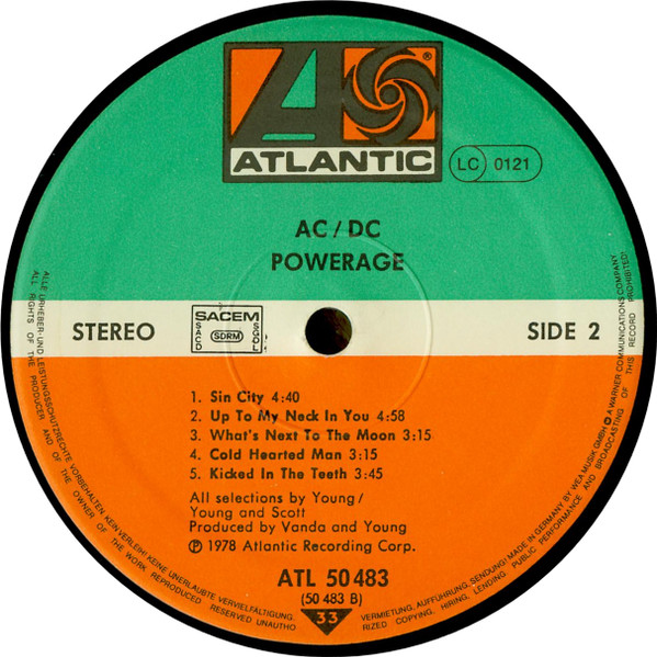 AC/DC - Powerage | Atlantic (ATL 50 483) - 4