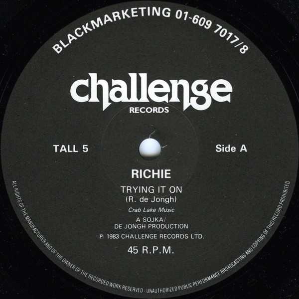 Richie - Trying It On | Challenge Records (TALL 5) - 3