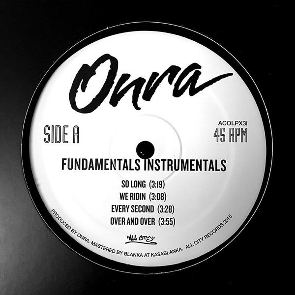 Onra - Fundamentals (Instrumentals) | All City Records (ACOLPX3I) - main