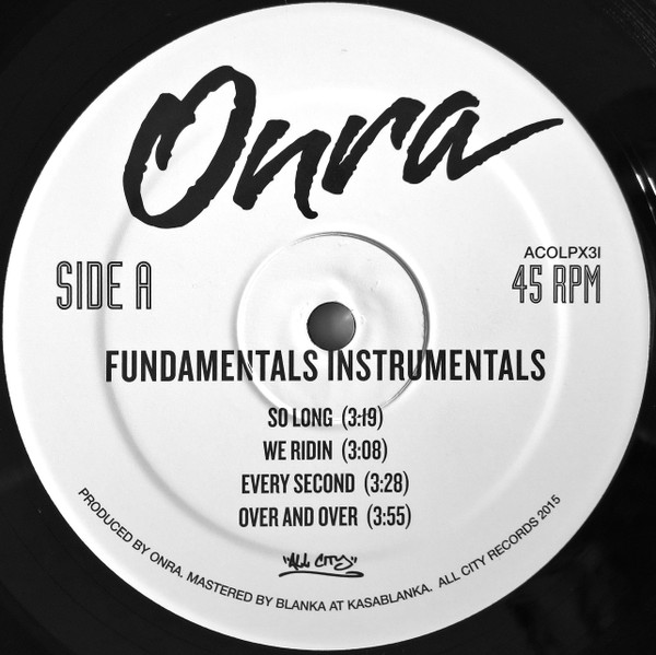 Onra - Fundamentals (Instrumentals) | All City Records (ACOLPX3I) - 2