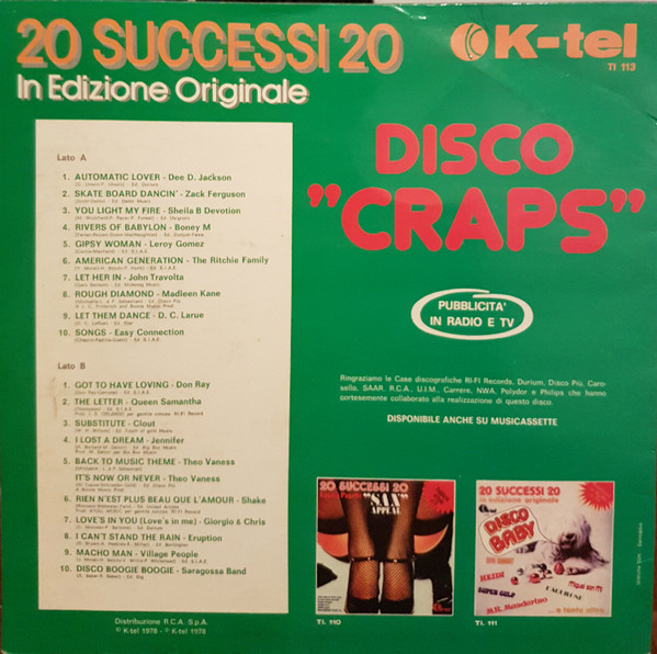 Various - Disco "Craps" | K-Tel (TI 113) - 2