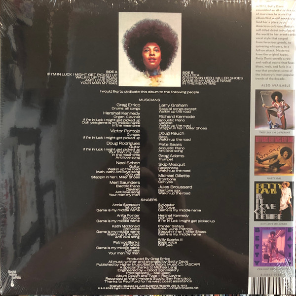 Betty Davis - Betty Davis | Light In The Attic (LITA 026-1) - main Betty Davis - Betty Davis | Light In The Attic (LITA 026-1) - main