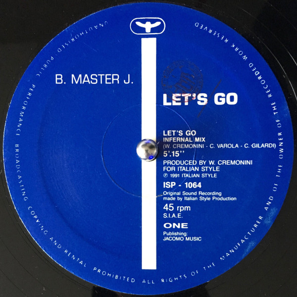 B Master J - Let's Go | Italian Style Production (ISP 1064) - main B Master J - Let's Go | Italian Style Production (ISP 1064) - main