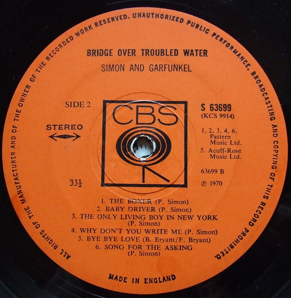 Simon & Garfunkel - Bridge Over Troubled Water | CBS (63699) - 2 Simon & Garfunkel - Bridge Over Troubled Water | CBS (63699) - 2
