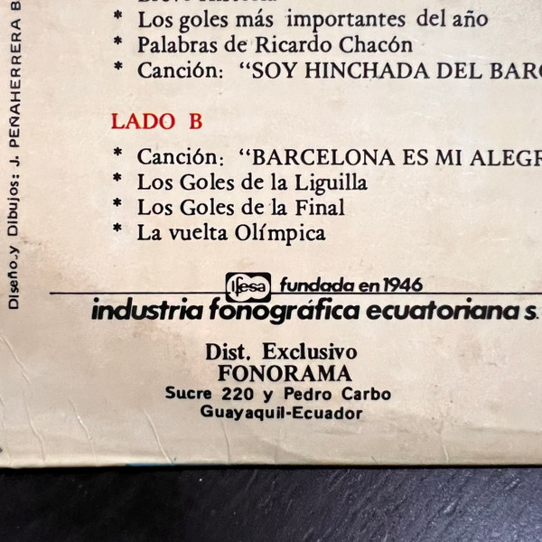 Various - Barcelona!! Campeon Nacional De Futbol 1980 (LOS GOLES y la emociòn del Campeonato) | Ifesa (S-7189-PRO-12) - 3
