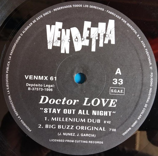Doctor Love - Stay Out All Night | Vendetta Records (VENMX  61) - 3
