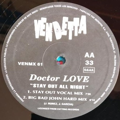 Doctor Love - Stay Out All Night | Vendetta Records (VENMX  61) - 4