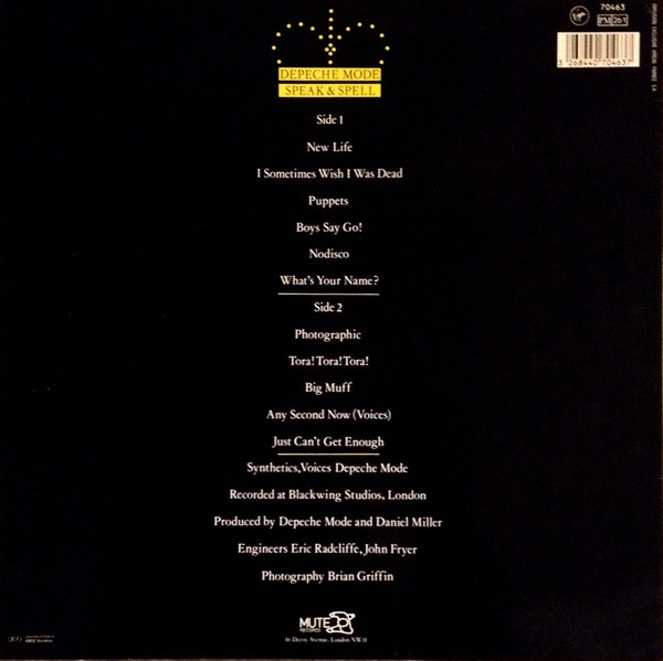 Depeche Mode - Speak & Spell | Mute (70463) - 2