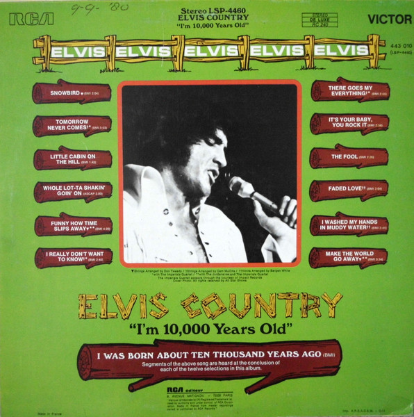 Elvis Presley - Elvis Country (I'm 10,000 Years Old) | RCA Victor (443.010 (LSP-4460)) - 2 Elvis Presley - Elvis Country (I'm 10,000 Years Old) | RCA Victor (443.010 (LSP-4460)) - 2