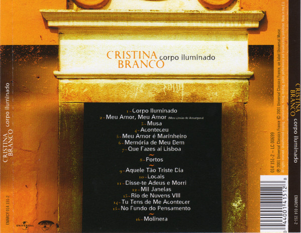 Cristina Branco - Corpo Iluminado | Universal (014 151-2) - 3