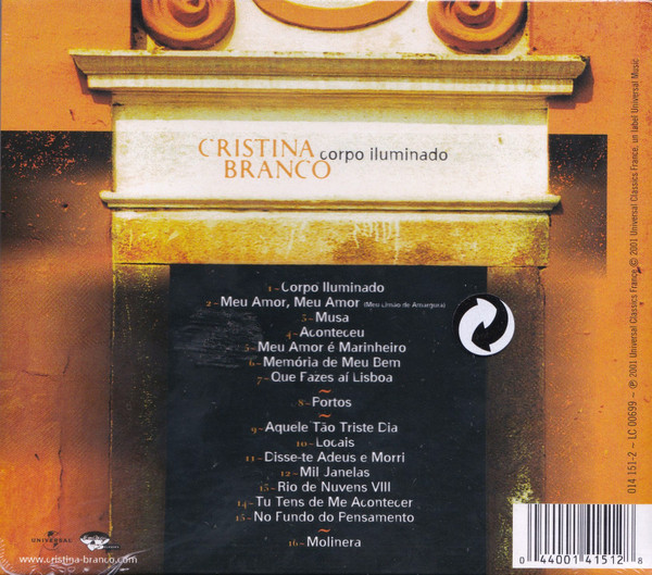 Cristina Branco - Corpo Iluminado | Universal (014 151-2) - 2
