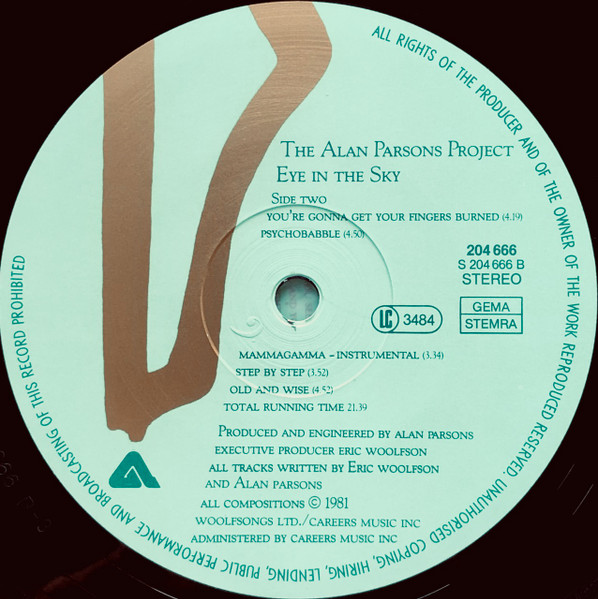 The Alan Parsons Project - Eye In The Sky | Arista (204 666) - 4