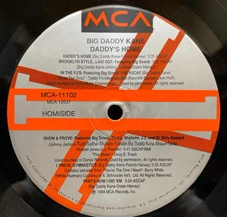 Big Daddy Kane - Daddy's Home | MCA Records (MCA 11102) - 3