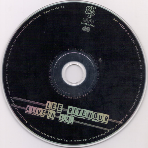 Lee Ritenour - Alive in L.A. | GRP (GRP 98822) - 3