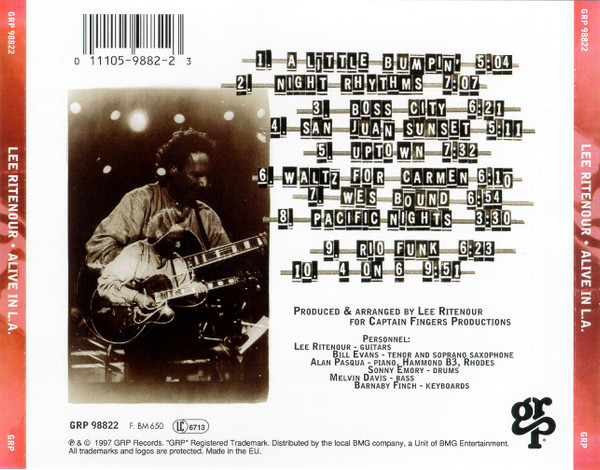 Lee Ritenour - Alive in L.A. | GRP (GRP 98822) - 2