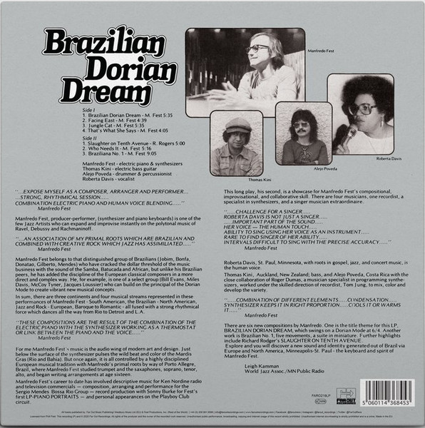 Manfredo Fest - Brazilian Dorian Dream | Far Out Recordings (FARO219CD) - 3