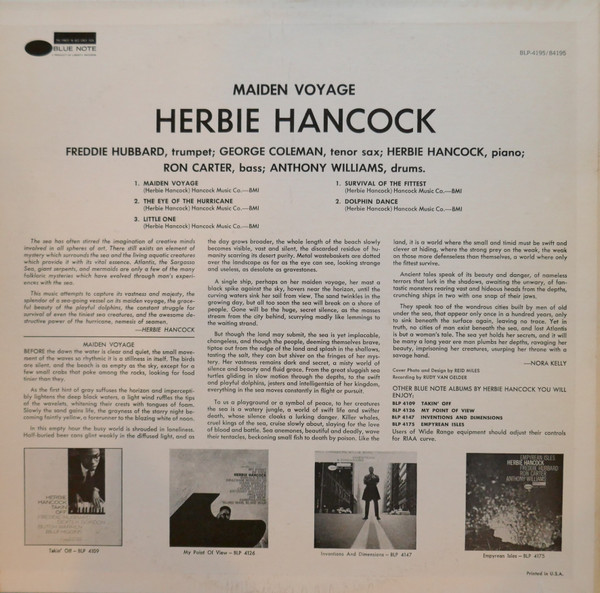 Herbie Hancock - Maiden Voyage | Blue Note (BST-84195) - 2 Herbie Hancock - Maiden Voyage | Blue Note (BST-84195) - 2