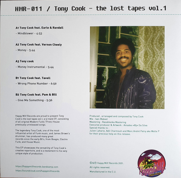 Tony Cook - The Lost Tapes Vol. 1 | Happy Milf Records (HMR - 011) - 2