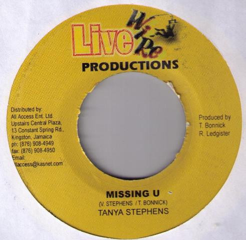 Tanya Stephens / Da'Ville - Missing U / Say Say | Live Wire Productions (none) - main