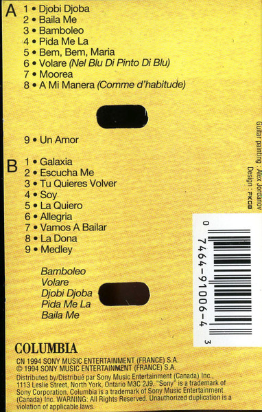 Gipsy Kings - Greatest Hits | Columbia (CT 91006) - 3