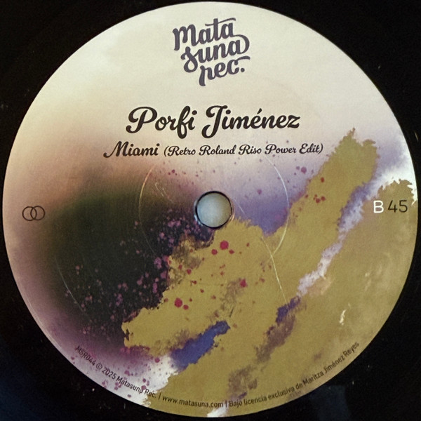 Porfi Jiménez - Miami | Matasuna Rec. (MSR044) - 2
