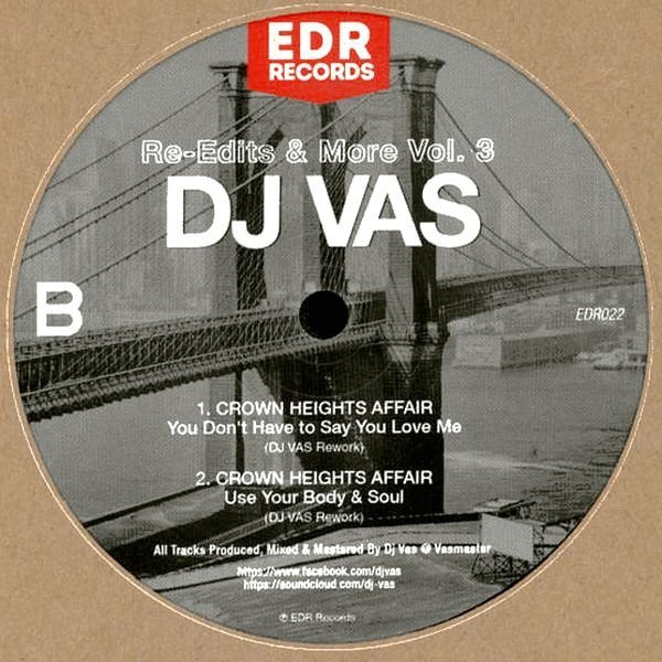 DJ Vas - Re-Edits & More Vol. 3 | EDR Records (EDR022) - 4 DJ Vas - Re-Edits & More Vol. 3 | EDR Records (EDR022) - 4